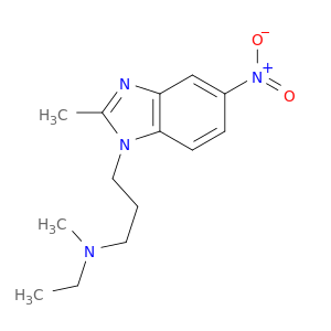 1H-Benzimidazole-1-propanamine, N-ethyl-N,2-dimethyl-5-nitro-