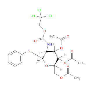 苯基3,4,6-三-氧-乙酰基-2-脱氧-1-硫代-2-(2,2,2-三氯乙氧基甲酰胺基)-β-D-吡喃葡萄糖苷