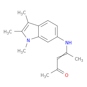 3-Penten-2-one, 4-[(1,2,3-trimethyl-1H-indol-6-yl)amino]-