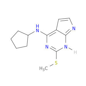 1H-Pyrrolo[2,3-d]pyrimidin-4-amine, N-cyclopentyl-2-(methylthio)-