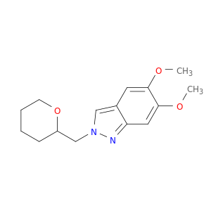 2H-Indazole, 5,6-dimethoxy-2-[(tetrahydro-2H-pyran-2-yl)methyl]-
