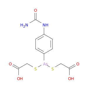 Acetic acid,2,2'-[[[4-[(aminocarbonyl)amino]phenyl]arsinidene]bis(thio)]bis-
