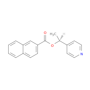 2-Naphthalenecarboxylic acid, (1S)-1-(4-pyridinyl)ethyl ester