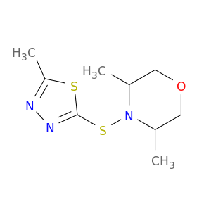 Morpholine, 3,5-dimethyl-4-[(5-methyl-1,3,4-thiadiazol-2-yl)thio]-