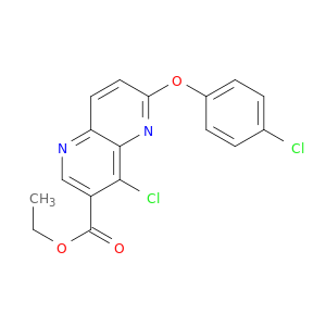 1,5-Naphthyridine-3-carboxylicacid, 4-chloro-6-(4-chlorophenoxy)-, ethyl ester