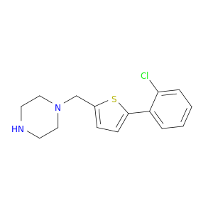 1-{[5-(2-Chlorophenyl)thiophen-2-yl]methyl}piperazine