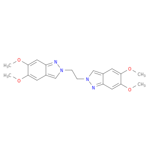 2H-Indazole, 2,2'-(1,2-ethanediyl)bis[5,6-dimethoxy-