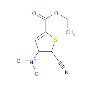 2-Thiophenecarboxylic acid, 5-cyano-4-nitro-, ethyl ester