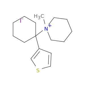 1-methyl-1-[1-(thiophen-3-yl)cyclohexyl]piperidinium iodide