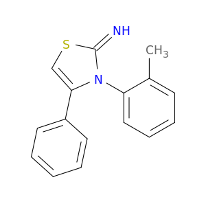 2(3H)-Thiazolimine, 3-(2-methylphenyl)-4-phenyl-