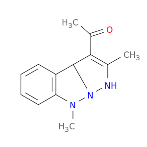 Ethanone, 1-(3a,8-dihydro-2,8-dimethyl-1H-pyrazolo[1,5-b]indazol-3-yl)-