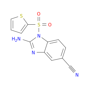 1H-Benzimidazole-5-carbonitrile, 2-amino-1-(2-thienylsulfonyl)-