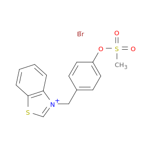 Benzothiazolium, 3-[[4-[(methylsulfonyl)oxy]phenyl]methyl]-, bromide