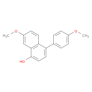 1-Naphthalenol, 7-methoxy-4-(4-methoxyphenyl)-