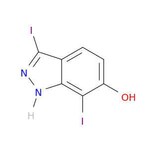 3,7-Diiodo-6-hydroxy Indazole