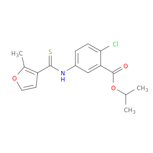 propan-2-yl 2-chloro-5-[(2-methylfuran-3-carbothioyl)amino]benzoate