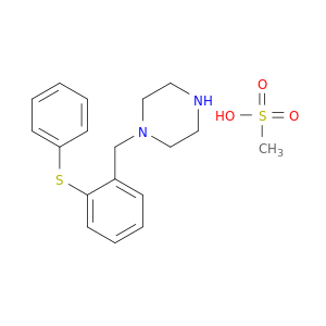 1-[2-(phenylsulfanyl)benzyl]piperazine methanesulfonate(1:1)