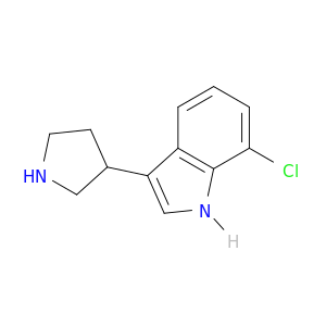 1H-Indole, 7-chloro-3-(3-pyrrolidinyl)-