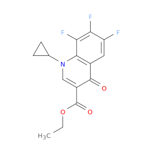 乙基1-环丙基-6,7,8-三氟-1,4-二氢-4-氧代喹啉-3-羧酸盐