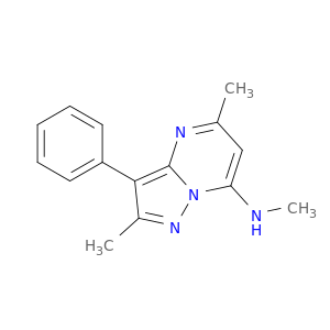 Pyrazolo[1,5-a]pyrimidin-7-amine, N,2,5-trimethyl-3-phenyl-