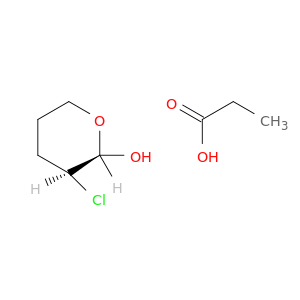2H-Pyran-2-ol, 3-chlorotetrahydro-, propanoate, cis-
