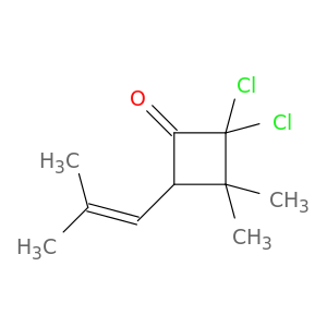 Cyclobutanone, 2,2-dichloro-3,3-dimethyl-4-(2-methyl-1-propenyl)-