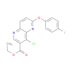 1,5-Naphthyridine-3-carboxylicacid, 4-chloro-6-(4-fluorophenoxy)-, ethyl ester