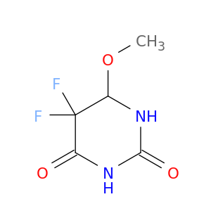 2,4(1H,3H)-Pyrimidinedione, 5,5-difluorodihydro-6-methoxy-