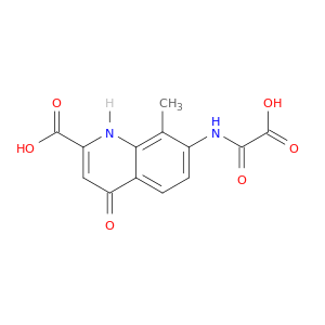 2-Quinolinecarboxylicacid, 7-[(carboxycarbonyl)amino]-1,4-dihydro-8-methyl-4-oxo-
