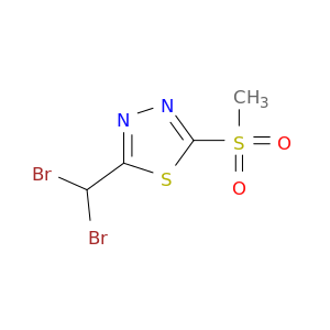1,3,4-Thiadiazole,2-(dibromomethyl)-5-(methylsulfonyl)-