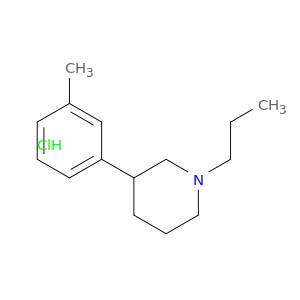 Piperidine, 3-(3-methylphenyl)-1-propyl-, hydrochloride