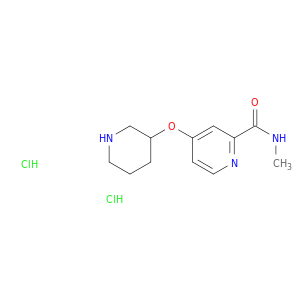 2-吡啶亚甲酰胺,N-甲基-4-(3-哌啶氧基)-,盐酸盐(1：2)
