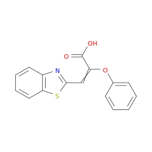 2-Propenoic acid, 3-(2-benzothiazolyl)-2-phenoxy-