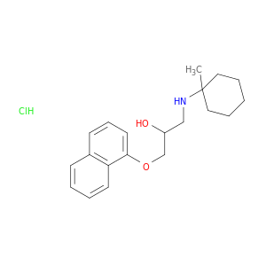 2-Propanol,1-[(1-methylcyclohexyl)amino]-3-(1-naphthalenyloxy)-, hydrochloride (1:1)