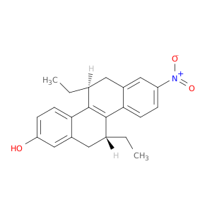 2-Chrysenol,5,11-diethyl-5,6,11,12-tetrahydro-8-nitro-, trans- (9CI)