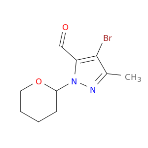 4-Bromo-3-methyl-1-(tetrahydro-2H-pyran-2-yl)-1H-pyrazole-5-carbaldehyde