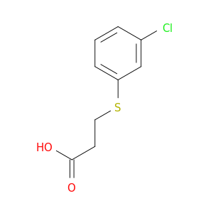 Propanoic acid, 3-[(3-chlorophenyl)thio]-