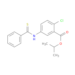 METHYLETHYL 2-CHLORO-5-((PHENYLTHIOXOMETHYL)AMINO)BENZOATE