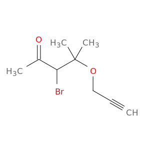 2-Pentanone, 3-bromo-4-methyl-4-(2-propynyloxy)-
