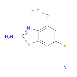 Thiocyanic acid, 2-amino-4-methoxy-6-benzothiazolyl ester