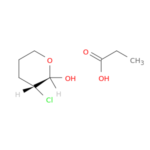 2H-Pyran-2-ol, 3-chlorotetrahydro-, propanoate, trans-