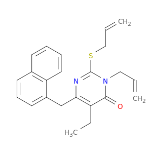5-ethyl-6-(naphthalen-1-ylmethyl)-3-prop-2-en-1-yl-2-(prop-2-en-1-ylsulfanyl)pyrimidin-4(3h)-one