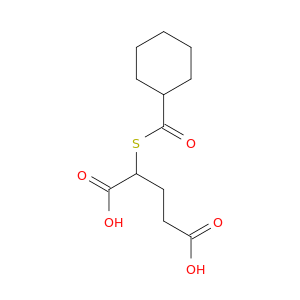 Pentanedioic acid, 2-[(cyclohexylcarbonyl)thio]-