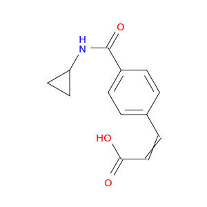 3-[4-(Cyclopropylcarbamoyl)phenyl]prop-2-enoic Acid