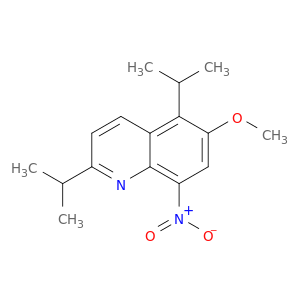 Quinoline, 6-methoxy-2,5-bis(1-methylethyl)-8-nitro-