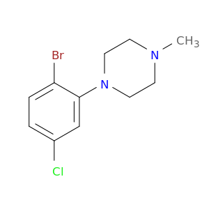 1-(2-Bromo-5-chlorophenyl)-4-methylpiperazine