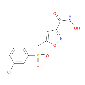 3-Isoxazolecarboxamide, 5-[[(3-chlorophenyl)sulfonyl]methyl]-N-hydroxy-