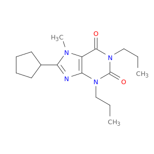 1H-Purine-2,6-dione, 8-cyclopentyl-3,7-dihydro-7-methyl-1,3-dipropyl-