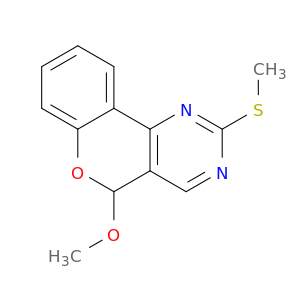 5H-[1]Benzopyrano[4,3-d]pyrimidine, 5-methoxy-2-(methylthio)-
