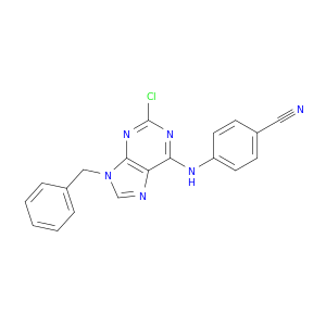Benzonitrile,4-[[2-chloro-9-(phenylmethyl)-9H-purin-6-yl]amino]-
